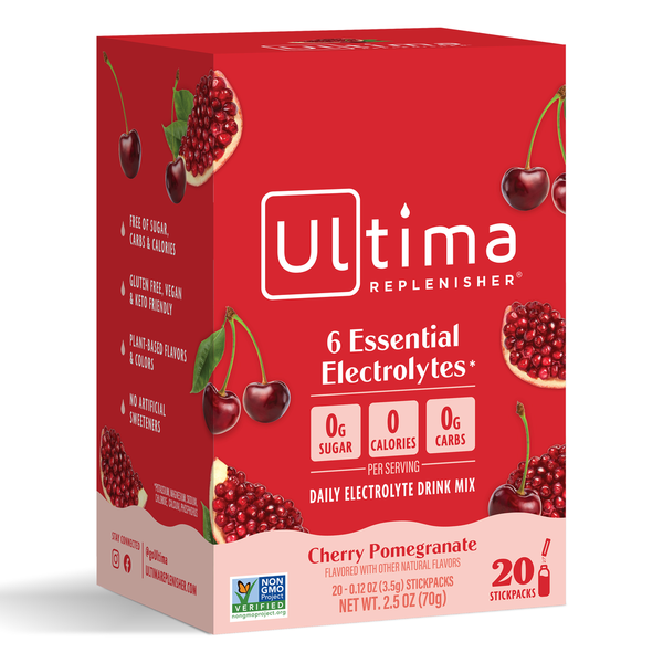 Ultima Replenisher Daily Electrolyte Mix, Cherry Pomegranate, Stickpacks