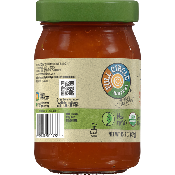 Full Circle Fruit Spread, Apricot, European