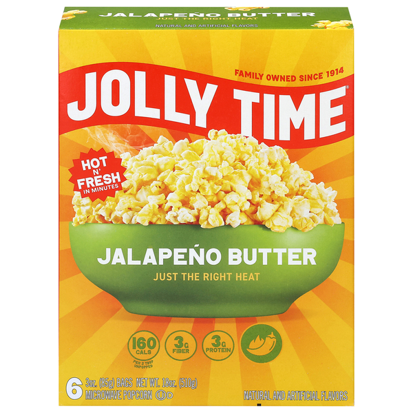 Jolly Time Jalapeno Butter Microwave Popcorn