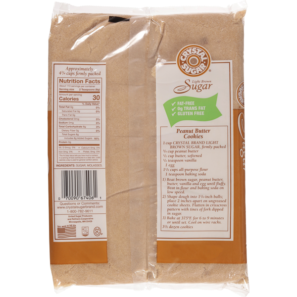 CRYSTAL SUGAR Sugar, Light Brown
