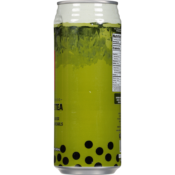 Pocas Bubble Tea, Matcha Flavor with Tapioca Pearls, Taiwan Classic