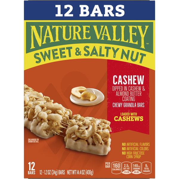 Nature Valley Cashew Sweet and Salty Nut Chewy Granola Bars