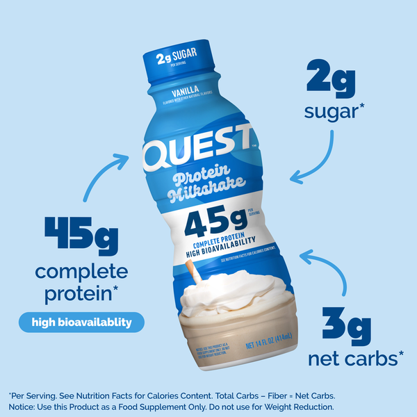 Quest Protein Milkshake, Vanilla