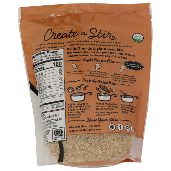 Della Organic Long Grain Brown Rice