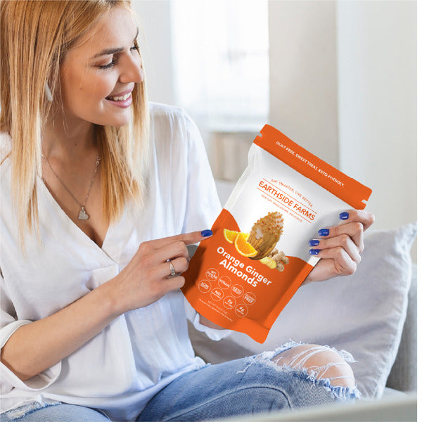 Earthside Farms Orange Ginger Almonds