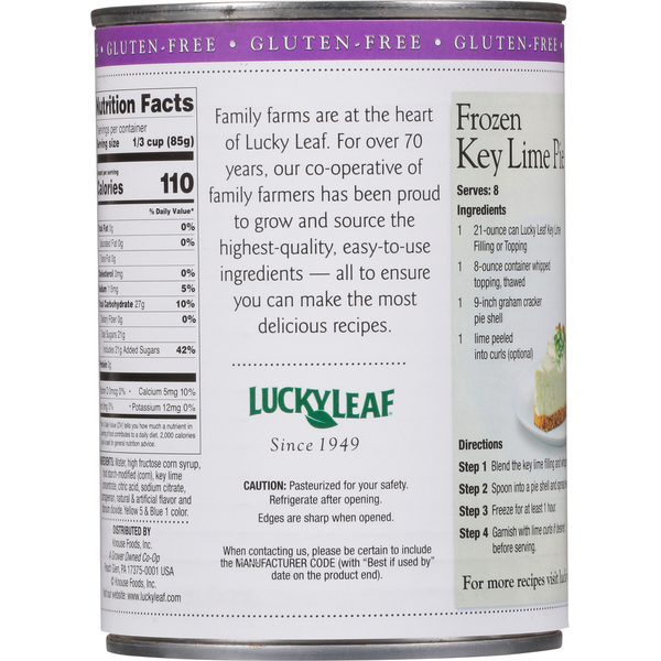 Lucky Leaf Key Lime Pie Filling