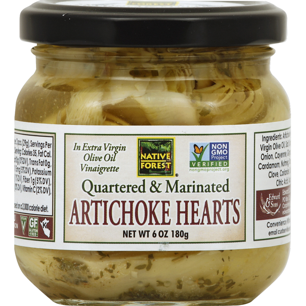 Native Forest Artichoke Hearts, Marinated & Quartered