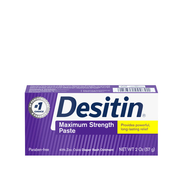 DESITIN Maximum Strength Baby Diaper Rash Cream, Travel Size, 2 oz