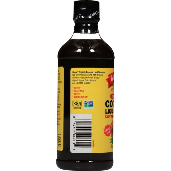 Bragg Seasoning, Organic, Soy-Free, Coconut, Liquid Aminos