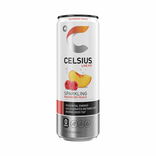 Celsius Sparkling Raspberry Peach, Energy Drink