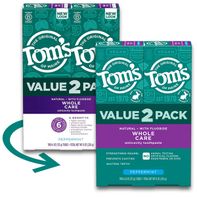 Tom's of Maine Toothpaste, Peppermint, Whole Care️