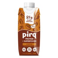 Pirq 21g Plant Based Protein Shake Bottle, Coffee️