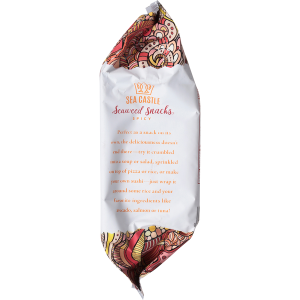 Sea Castle Seaweed Snacks, Spicy, Roasted