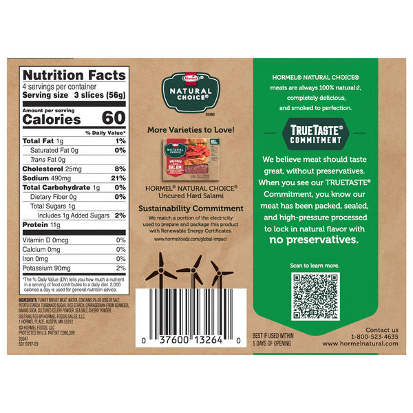 Hormel Natural Choice Smoked Deli Turkey