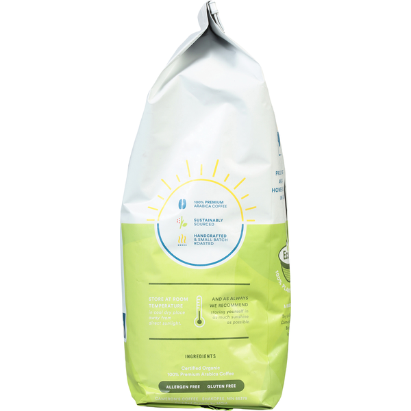Cameron's Coffee Bag, Organic, Breakfast Blend Light Roast Whole Bean
