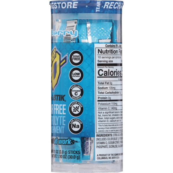 Sqwincher Zero Electrolyte Replenishment, Sugar Free, Mixed Berry, Restore