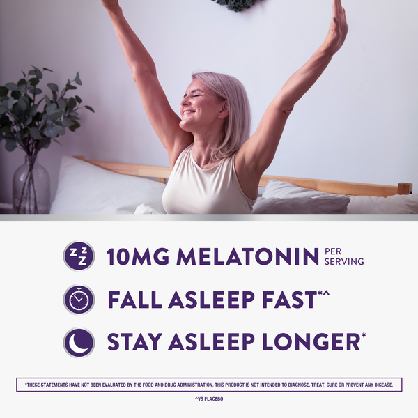 Vicks PURE Zzzs, Advanced 10mg Melatonin Gummies, Sleep Aid