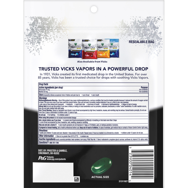 Vicks Severe Icy Mint Oral Anesthetics