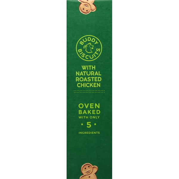 Buddy Biscuits Treats for Dogs, Crunchy, with Natural Roasted Chicken