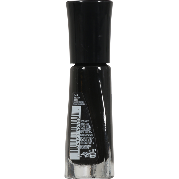 Sally Hansen 573 Black to Black Nail Color