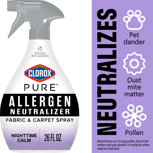 Clorox PURE Allergen Neutralizer Fabric and Carpet Spray, Nighttime Calm