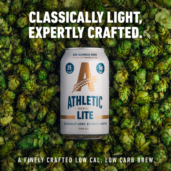 Athletic Brewing Co. Beer, Lite, 12 Pack