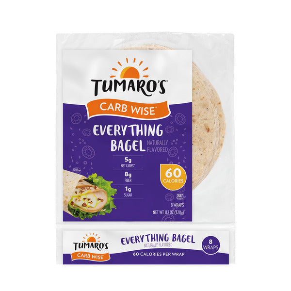 Tumaro's Everything Bagel Carb Wise Wraps
