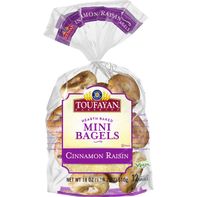Toufayan Bakeries Cinnamon Raisin Mini Bagels️