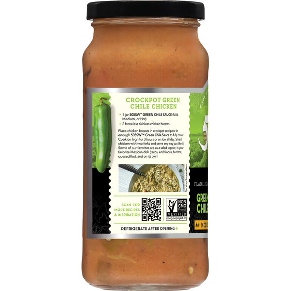 505 Southwestern Hatch Valley Medium Flame Roasted Green Chile Cooking Sauce