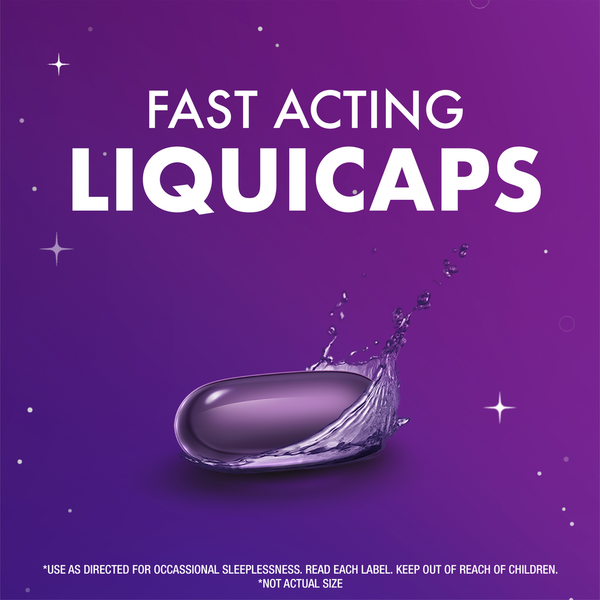 Vicks ZzzQuil Sleep Aid Liquidcaps, 50mg Diphenhydramine HCI