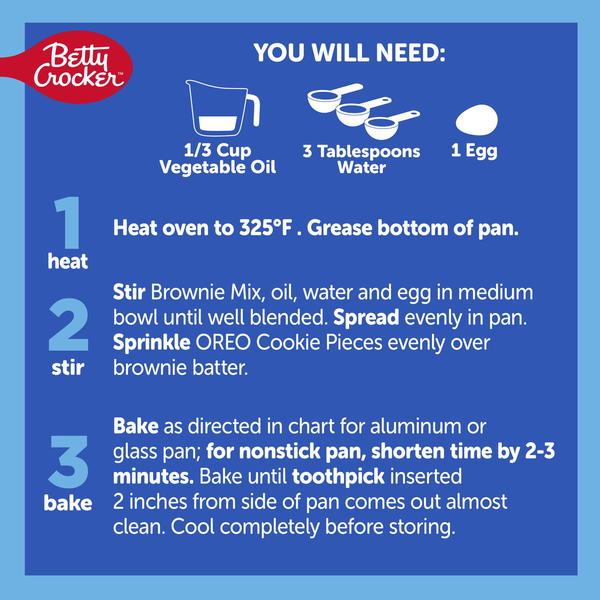 Betty Crocker OREO Brownie With OREO Cookie Pieces Baking Mix