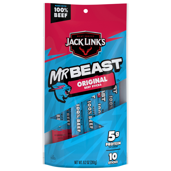 Jack Link's Mr Beast Original Beef Sticks