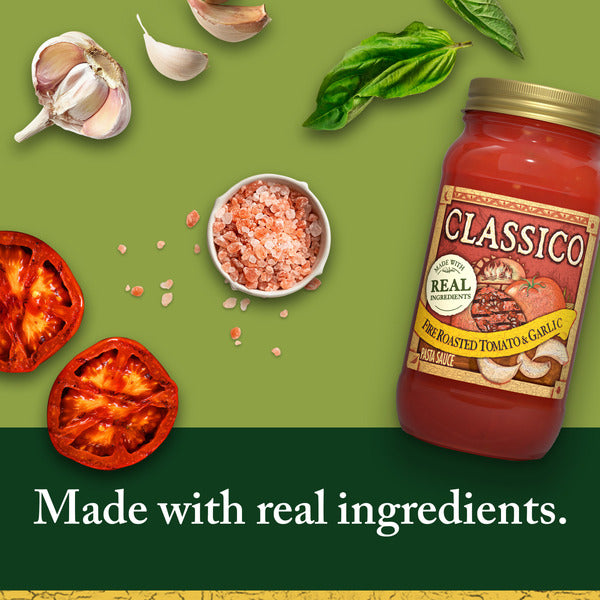 Classico Fire Roasted Tomato & Garlic Spaghetti Pasta Sauce