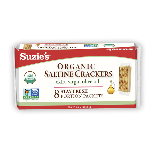 Suzie's Organic Saltine Crackers with Olive Oil