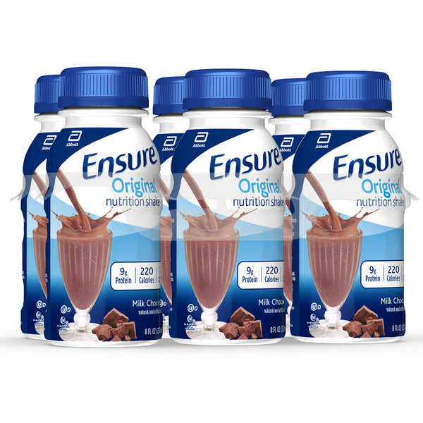 Ensure Original Nutrition Shake Milk Chocolate Ready-to-Drink Bottles