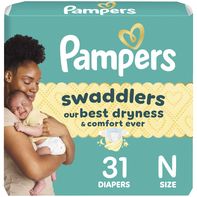 Pampers Swaddlers Diapers, Size N️