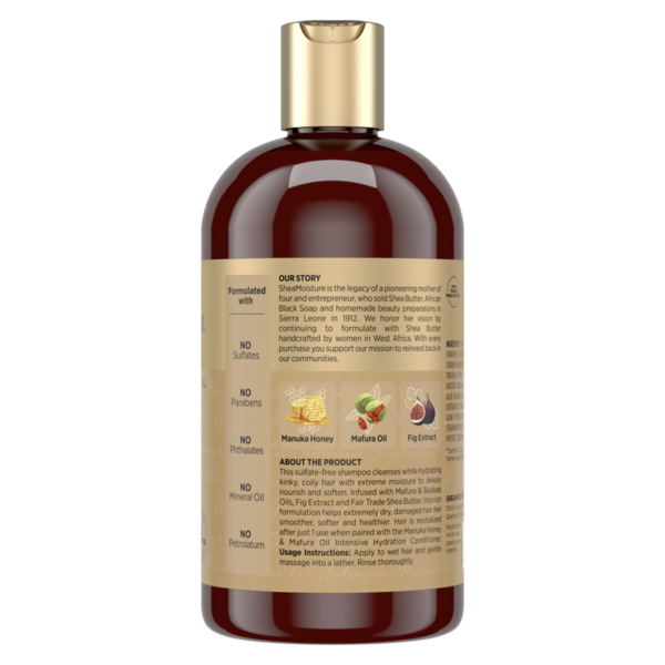 SheaMoisture Intensive Hydration Shampoo Manuka Honey And Mafura Oil