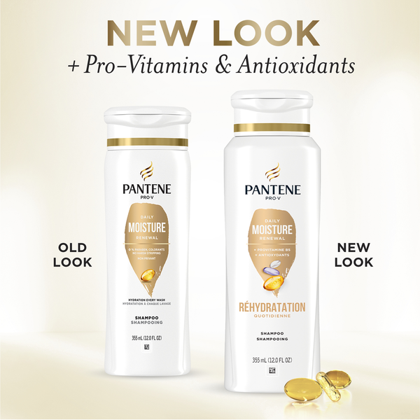 Pantene Shampoo, Pro V Daily Moisture Renewal for All Hair Types, Color Safe
