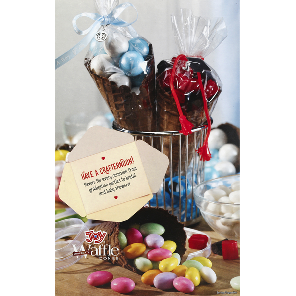 Joy Waffle Cones, Chocolate
