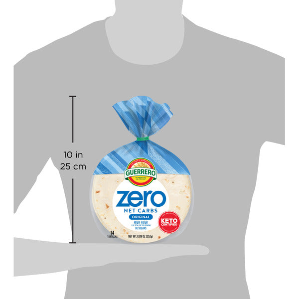 Guerrero Zero Net Carbs Original Tortillas, Street Taco Size, 14 pack