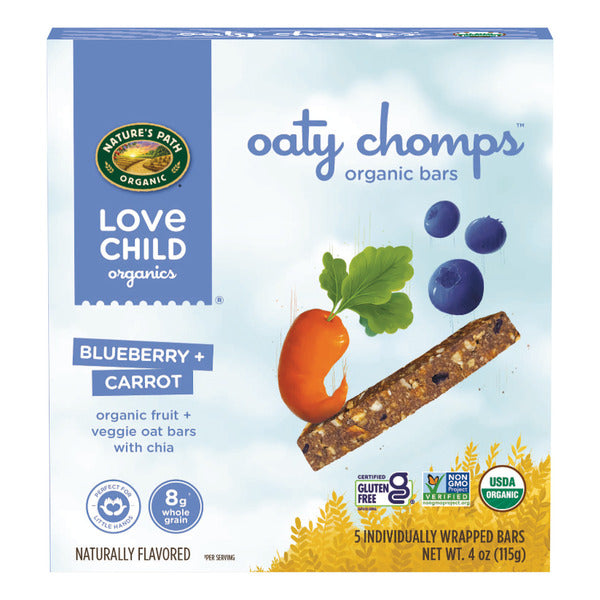 Love Child Blueberry + Carrot Snack Bars