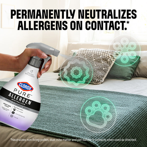 Clorox PURE Allergen Neutralizer Fabric and Carpet Spray, Nighttime Calm