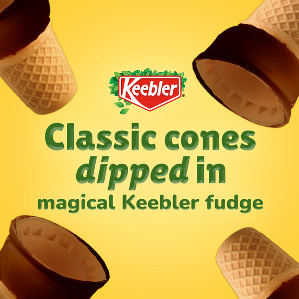 Keebler Fudge-Dipped Ice Cream Cones, 3.25 oz, 12 ct