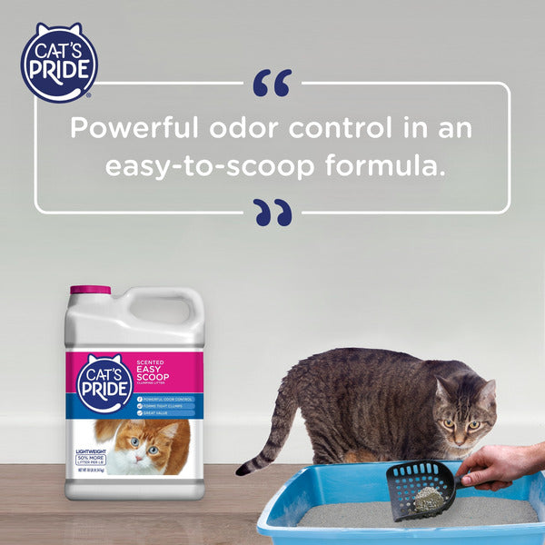 Cat's Pride Easy Scoop, Scented, Lightweight Clumping Litter