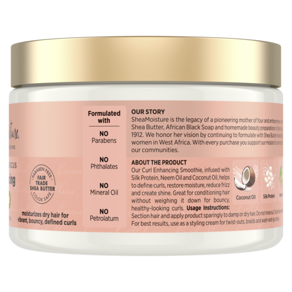 SheaMoisture Smoothie Curl Enhancing Cream Coconut And Hibiscus