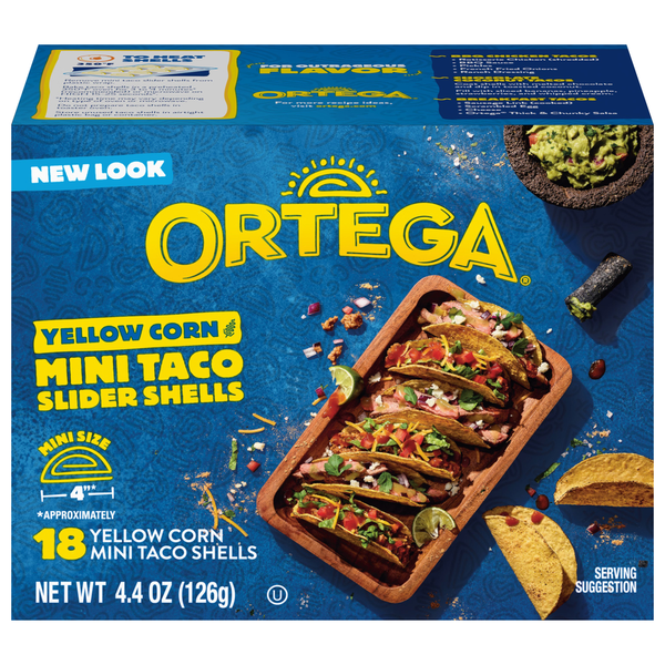 Ortega Mini Taco Yellow Corn Taco Shells