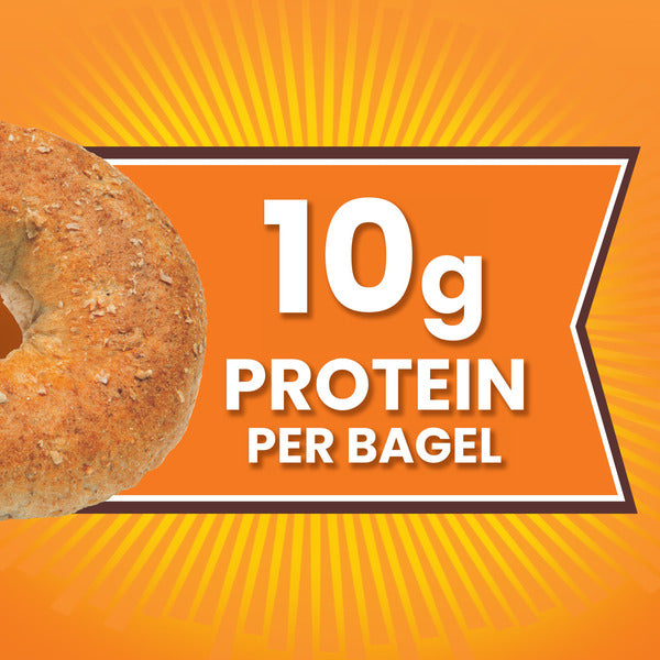 Thomas’ 6 ct, 100% Whole Wheat, Bagels, 55g Whole Grains, Kosher, Bagels, 18 oz