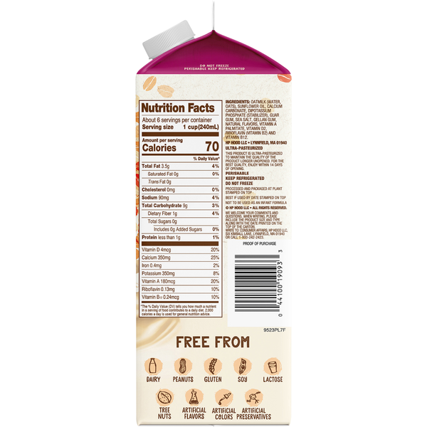 Planet Oat Unsweetened Extra Creamy Original Oatmilk
