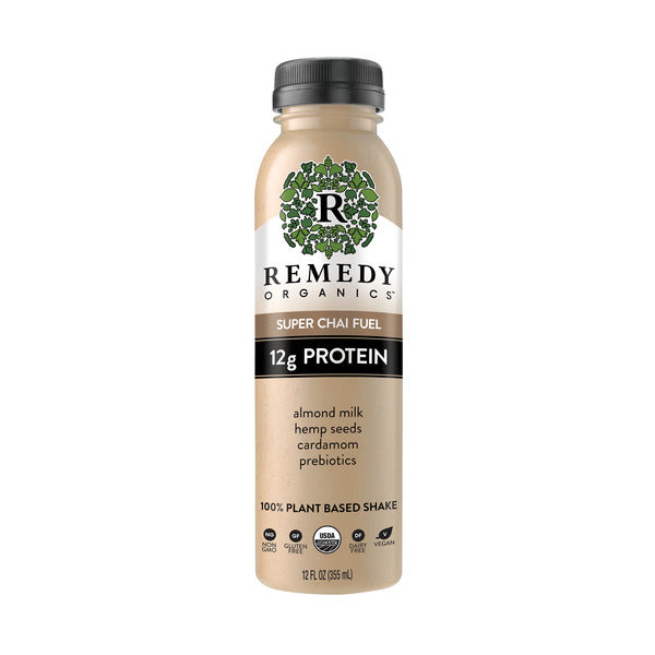 Remedy Organics Super Chai Fuel Plant-Based Protein Shake, Ready-to-Drink