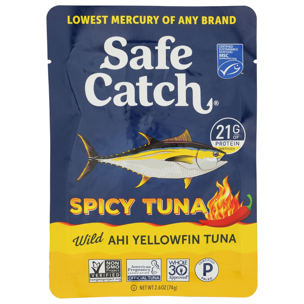 Safe Catch Spicy Tuna - Wild Ahi Yellowfin Tuna Pouch